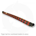 tiger tail for overhead mains wires red