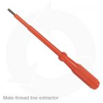 male thread line extractor
