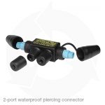 2-port waterproof piercing connector