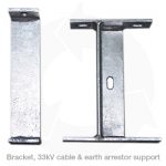 33kv cable and earth arrestor support bracket