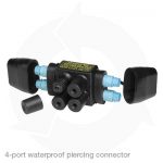 4-port waterproof piercing connector