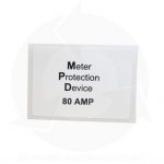 meter protection device label 80amp