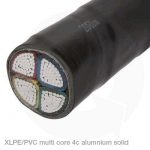xlpe pvc multi core 4c aluminium solid
