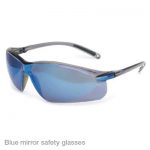 blue mirror safety glasses
