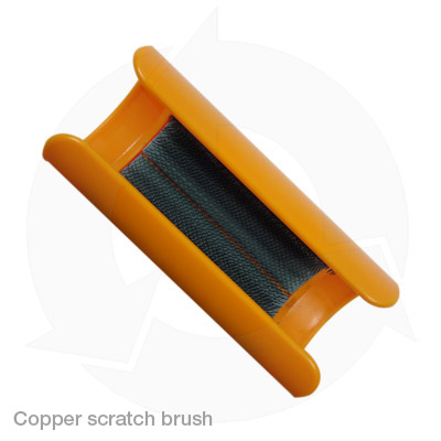 Copper scratch brush