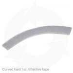 curved hard hat reflective tape