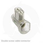 Double screw cable connector