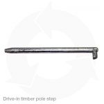 drive in timber pole step