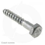Galvanised coach screws