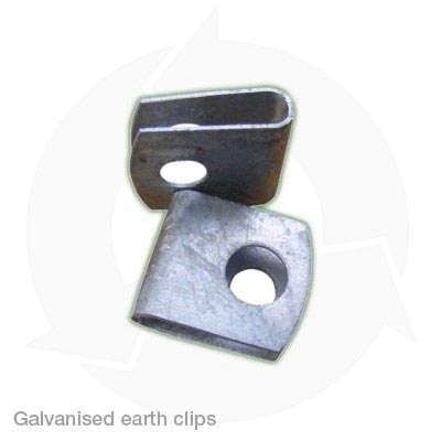 Galvanised earth clips