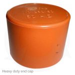 Heavy duty conduit end cap