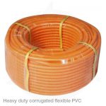 Heavy duty corrugated flexible PVC
