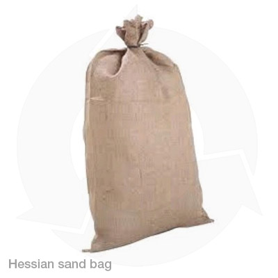 Hessian sand bags