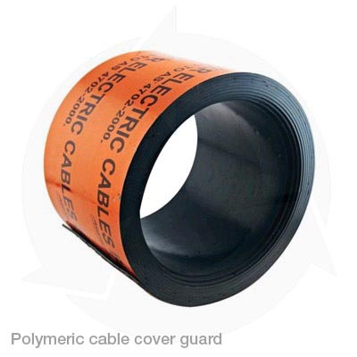 Polymeric cable cover guard