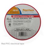 red pvc electrical tape