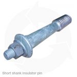 Short shank insulator pin