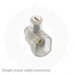 Single screw cable connector