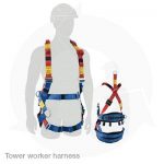 tower worker harness