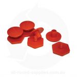 two-piece screw buttons for protective sleeve straps