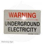 warning underground electricity sigh