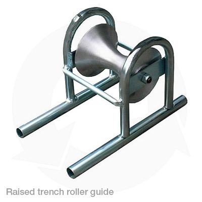 raised trench roller guide