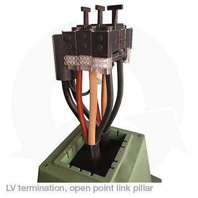 LV termination open point link pillar
