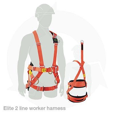 elite 2 line worker harness